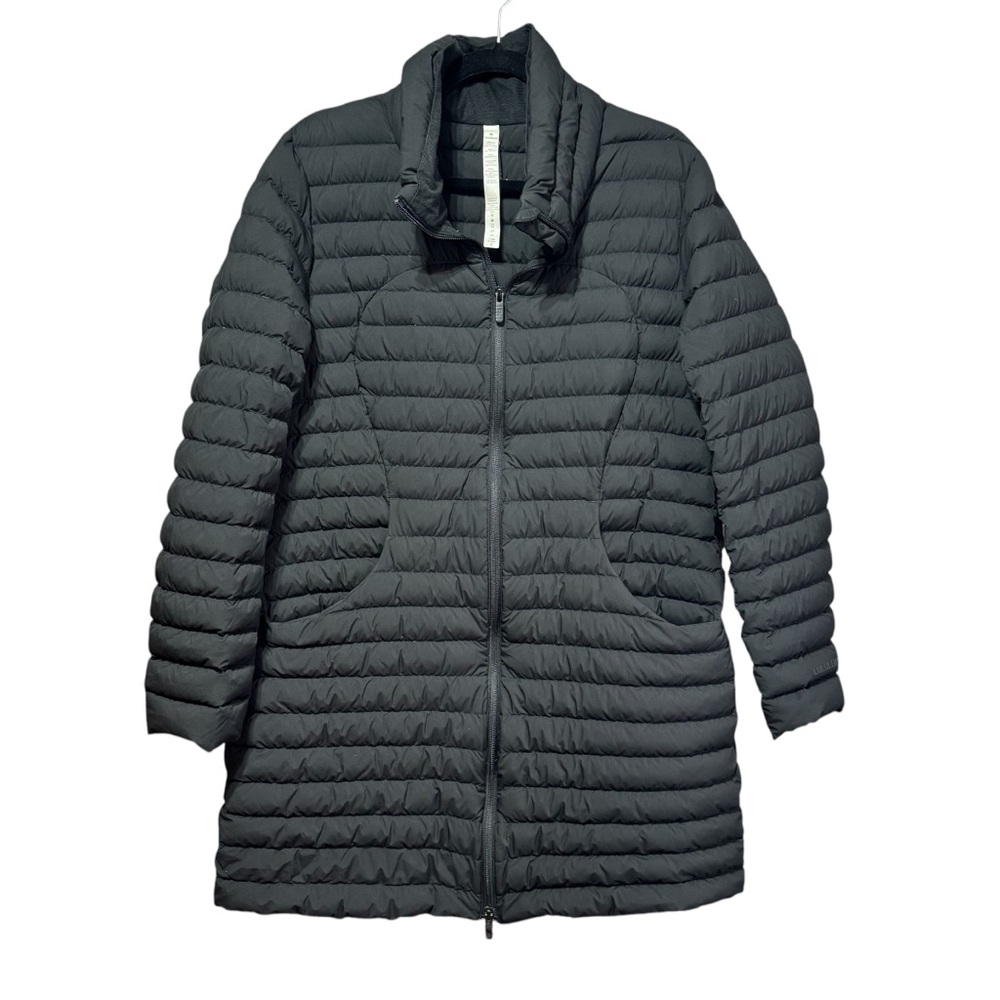 Lululemon- Black Pack It Down Long Jacket- Sz. 12